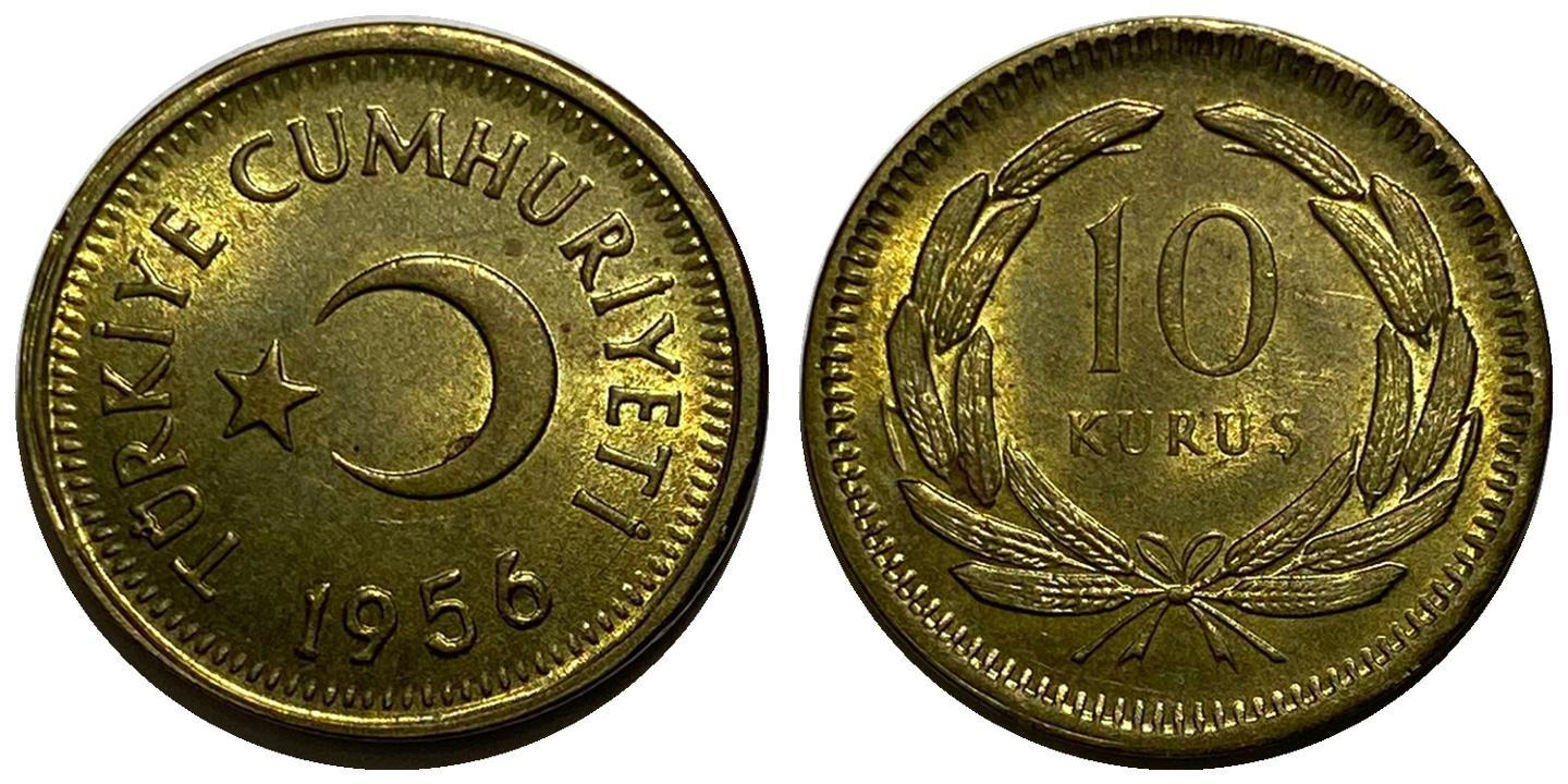 10 Kuruş 1956