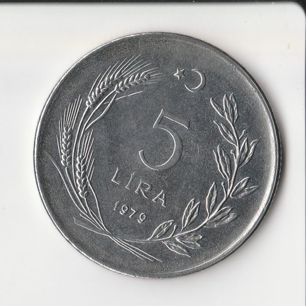 Türkiye Cumhuriyeti 1979 Yılı 5 Lira