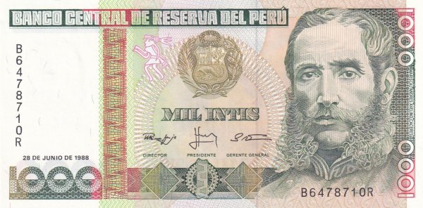 PERU 1000 INTIS 1988 ÇİL