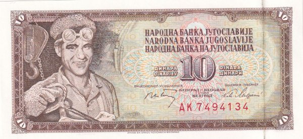 YUGOSLAVYA 10 DİNAR 1968 ÇİL