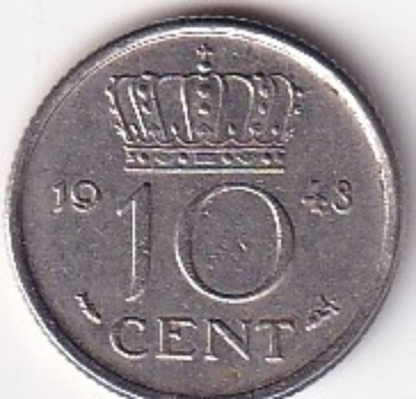 HOLLANDA 10 CENT 1948 ÇİL