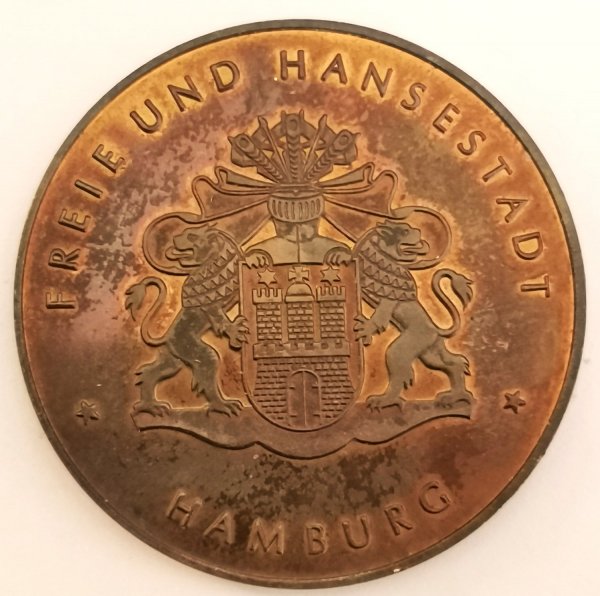 Almanya Hamburg Limanı 800.Yılı Bronz Madalya