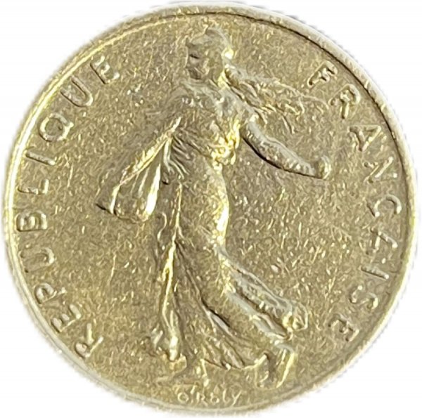 1966 FRANSA 1/2 FRANC NİKEL ÇÇT