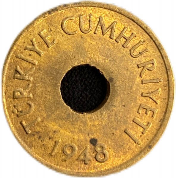 1948 TÜRKİYE CUMHURİYET 1 KURUŞ PİRİNÇ ÇİL