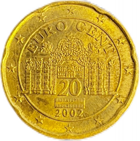 2002 AVUSTURYA 20 EUROCENT ÇİL+