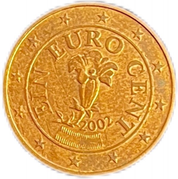 2002 AVUSTURYA 1 EUROCENT BAKIR ÇA 