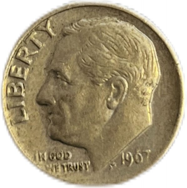 1967 AMERİKA 1 DIME NİKEL ÇÇT