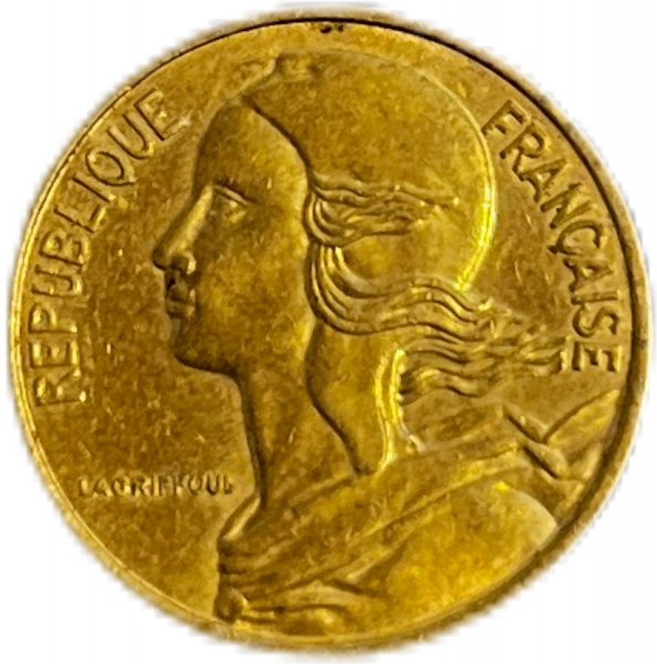 1986 FRANSA 5 CENTİMES BRONZ ÇİL+