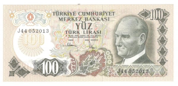 6. EMİSYON 100 TÜRK LİRASI J44 SERİSİ ÇİL