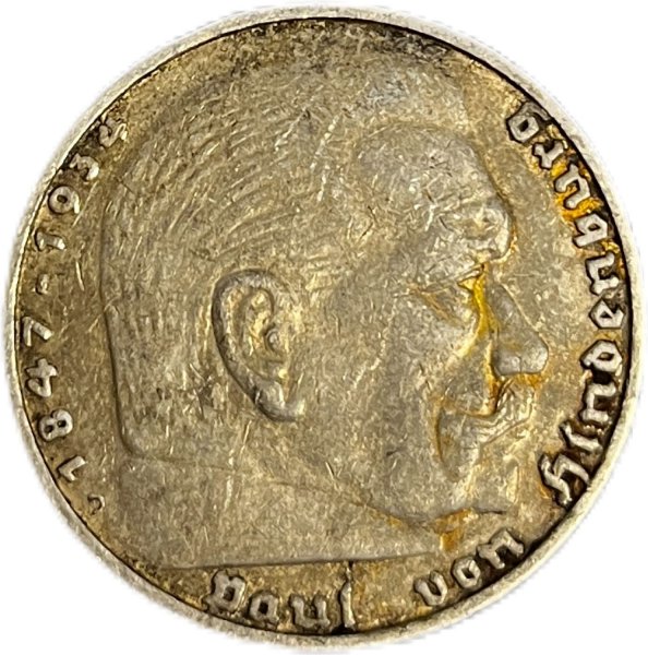 1936 ALMANYA 5 REICHSMARK GÜMÜŞ ÇÇT