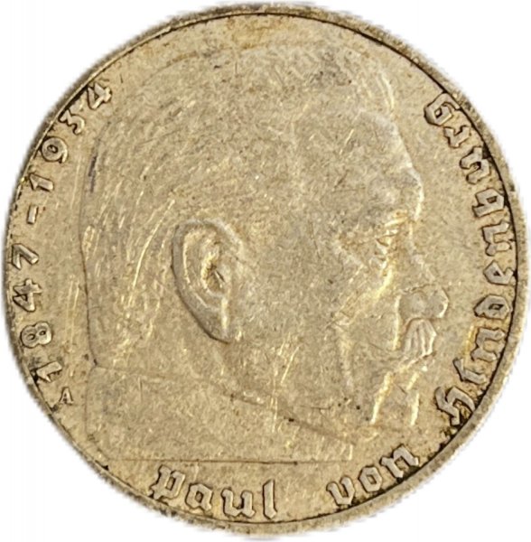 1938 ALMANYA 2 REICHSMARK GÜMÜŞ ÇÇT