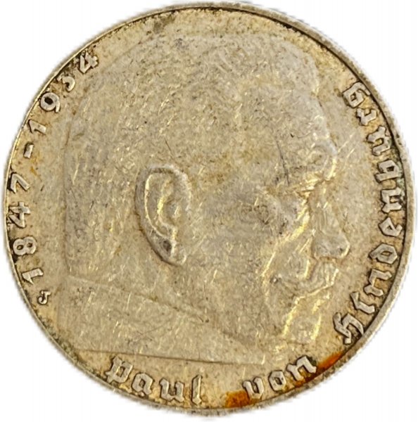 1938 ALMANYA 2 REICHSMARK GÜMÜŞ ÇÇT