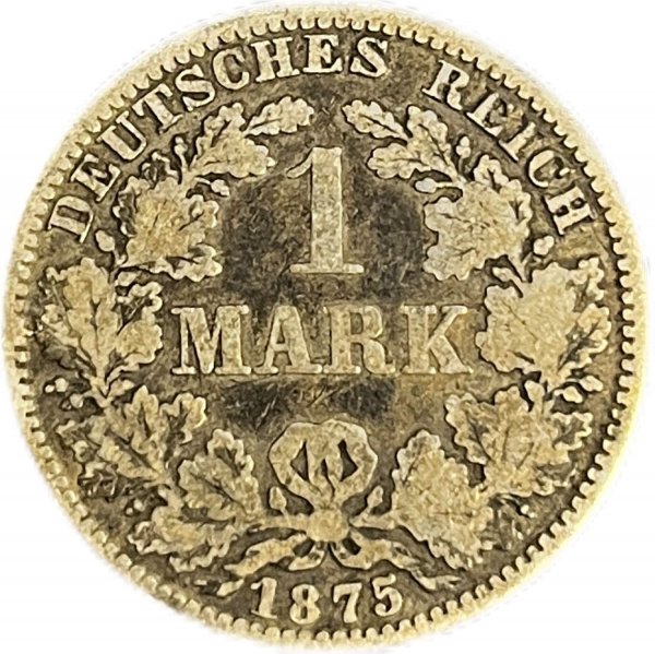 1875 ALMANYA 1 MARK GÜMÜŞ ÇT+