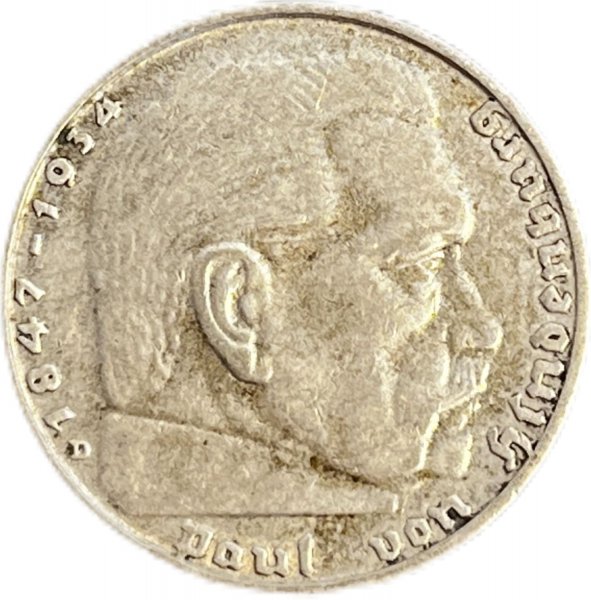 1937 ALMANYA 2 REICHSMARK GÜMÜŞ ÇÇT