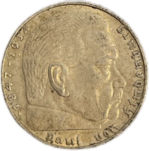 1937 ALMANYA 2 REICHSMARK GÜMÜŞ ÇİL