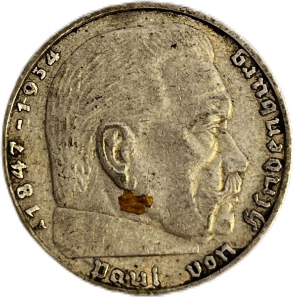 1937 ALMANYA 2 REICHSMARK GÜMÜŞ ÇÇT