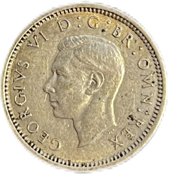 1940  BİRLEŞİK KRALLIK 3 PENCE GÜMÜŞ ÇİL+