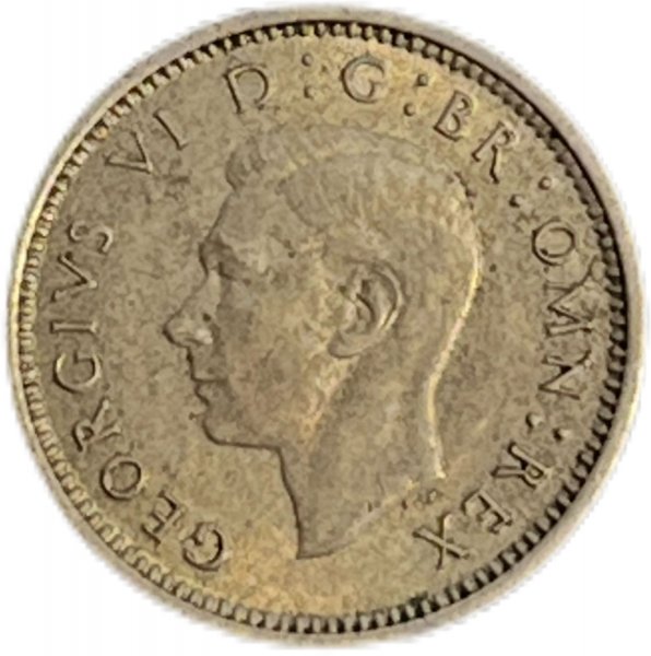 1937  BİRLEŞİK KRALLIK 3 PENCE GÜMÜŞ ÇİL+