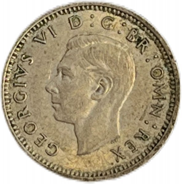 1938  BİRLEŞİK KRALLIK 3 PENCE GÜMÜŞ ÇİL+