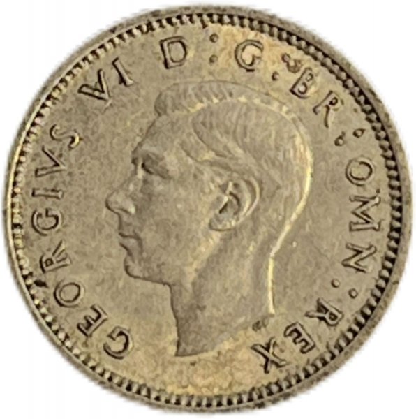 1940  BİRLEŞİK KRALLIK 3 PENCE GÜMÜŞ ÇİL+