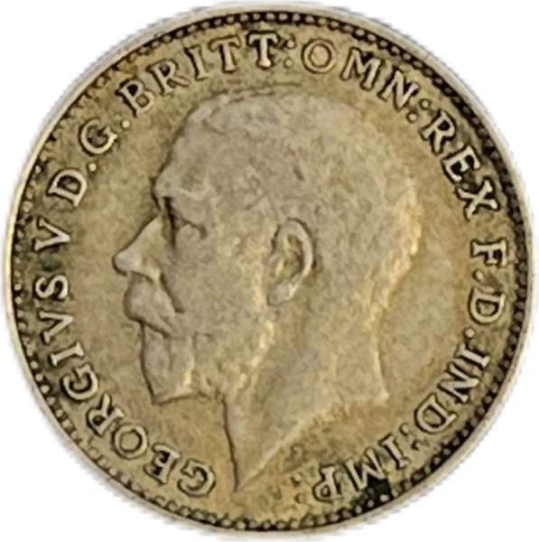 1921  BİRLEŞİK KRALLIK 3 PENCE GÜMÜŞ ÇÇT