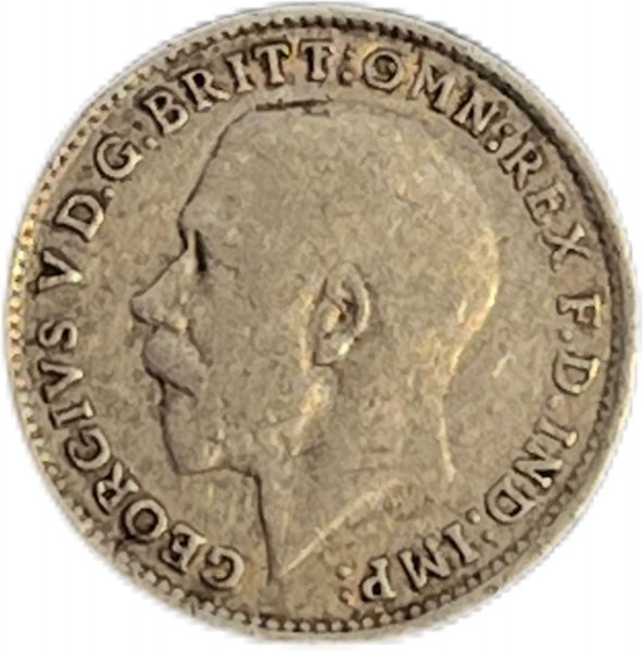 1920  BİRLEŞİK KRALLIK 3 PENCE GÜMÜŞ ÇT+