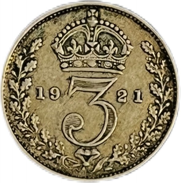 1921 BİRLEŞİK KRALLIK 3 PENCE GÜMÜŞ ÇÇT