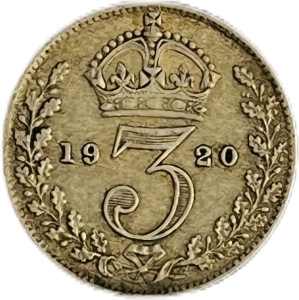 1920  BİRLEŞİK KRALLIK 3 PENCE GÜMÜŞ ÇÇT