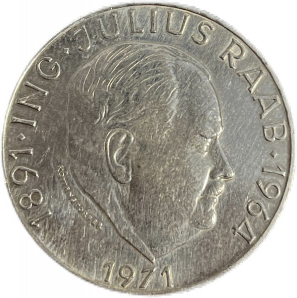 1971 AVUSTURYA 50 SCHILLING ÇİL (TEMİZLENMİŞ)