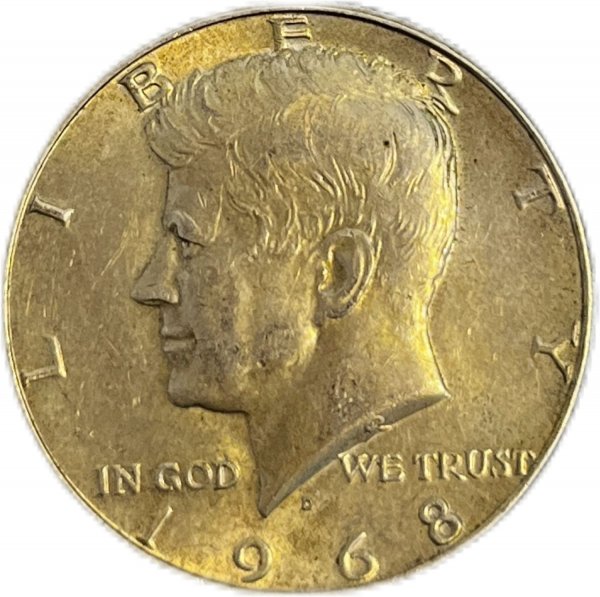 1968 AMERİKA HALF DOLLAR GÜMÜŞ ÇİL+